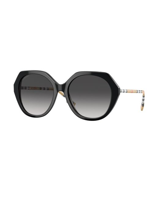 Burberry Black Be4375 Vanessa 38538G Sunglasses Acetate Geometric Normal Shaded