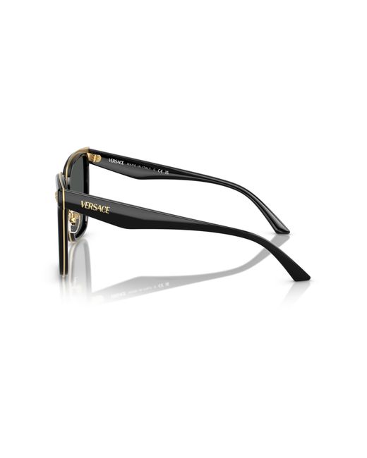 Versace Black Ve2278D Gb1/87 Sunglasses Metal Butterfly Normal