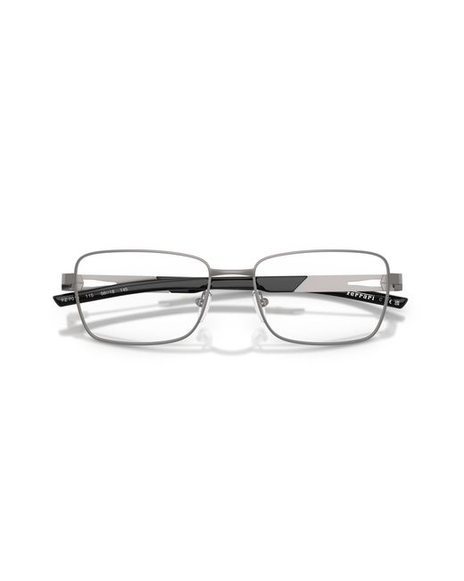 FERRARI SCUDERIA Black Fz7010 115 Optical Frames Metal Squared Normal for men