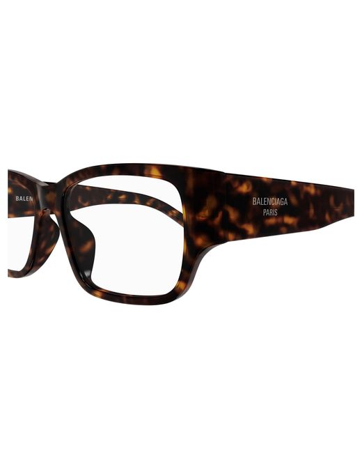 Balenciaga Black Bb0373Ok 002 Optical Frames Acetate Transparent Squared for men