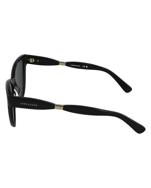 Longchamp Black Lo804S 001 Sunglasses Acetate Cat Eye Normal