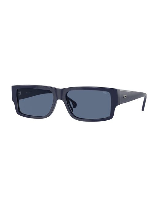 DIESEL Black Dl2003 716/80 Sunglasses Acetate Squared Normal for men
