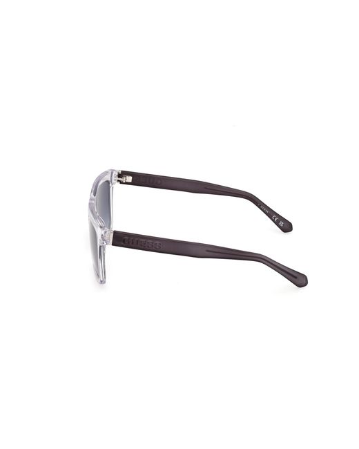 Guess Black Gu00166 26W Sunglasses Injected Squared Normal for men