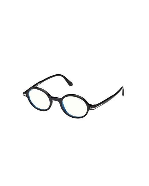 Tom Ford Black Ft5975-B 001 Optical Frames Acetate Round Normal for men