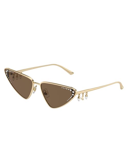 Jimmy Choo Black Jc4001B 300673 Sunglasses Metal Cat Eye Normal