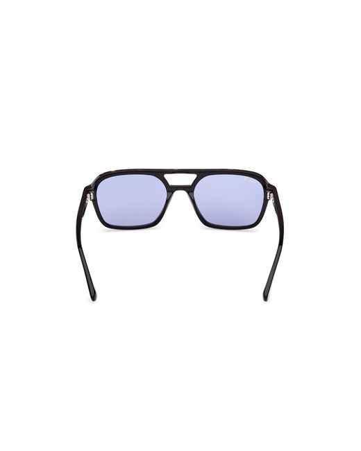 Web Black We0376 56V Sunglasses Acetate Squared Normal for men