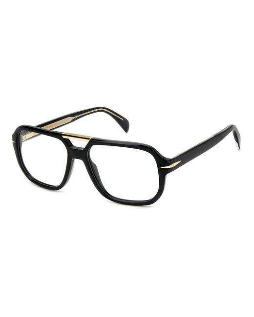David Beckham Black Db 7108 2M2 Optical Frames Acetate Pilot for men