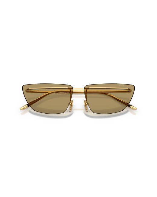 Prada Black Pr C52S 5Ak70G Sunglasses Metal Butterfly Normal