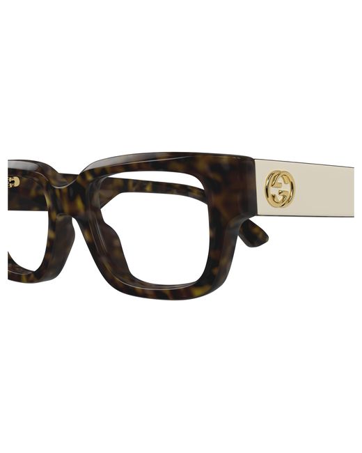 Gucci Black Gg1666O 003 Optical Frames Acetate Transparent Cat Eye