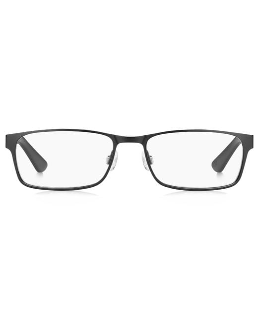 Tommy Hilfiger Black Th 1479 807 Optical Frames Steel Squared for men