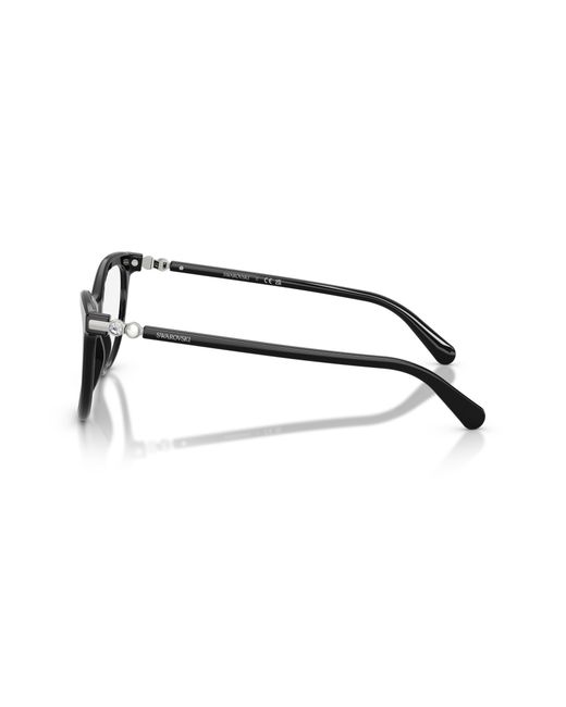 Swarovski Black Sk2064 1038 Optical Frames Acetate Transparent Round Normal