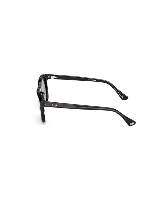 Web Black We0390 01A Sunglasses Acetate Smoke Round Normal for men
