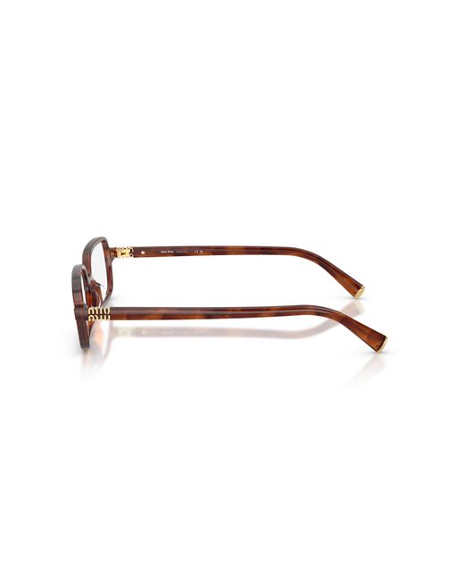 Miu Miu Black Mu 01Yv 26E1O1 Optical Frames Acetate Squared Normal