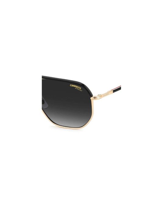 Carrera Black 304/S W97/9O Sunglasses Steel Geometric Shaded for men