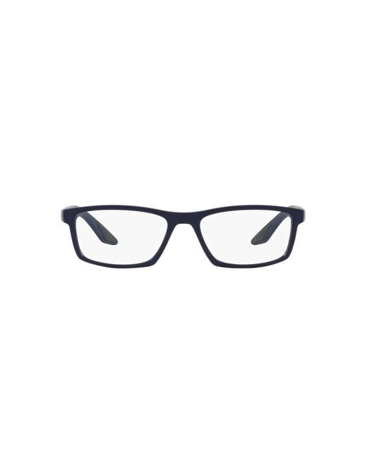 Prada Linea Rossa Black Ps 04Pv U631O1 Optical Frames Injected Squared Normal for men