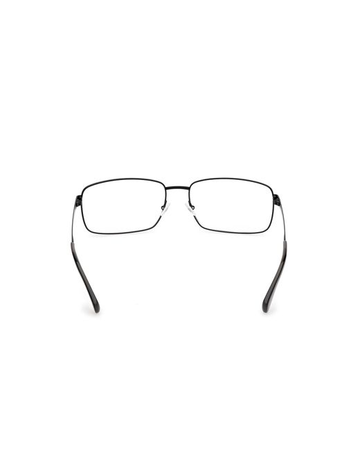 Timberland Black Tb50038 002 Optical Frames Metal Squared Normal for men