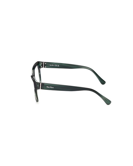 Max Mara Black Mm5206 098 Optical Frames Acetate Squared Normal