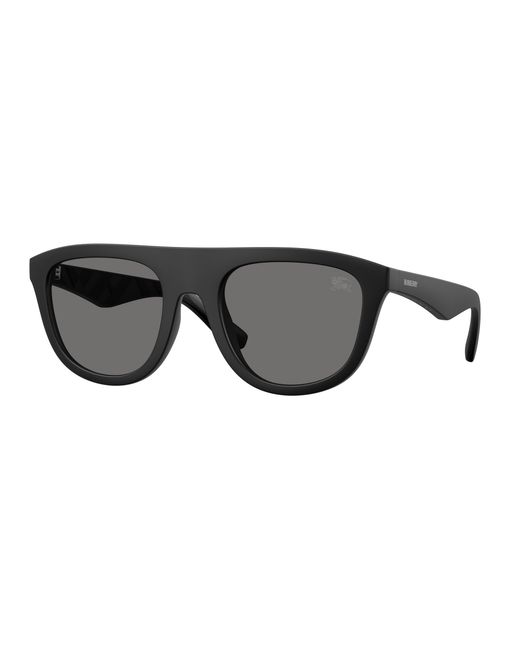 Burberry Black Be4459U 346481 Sunglasses Injected Squared Polarized for men
