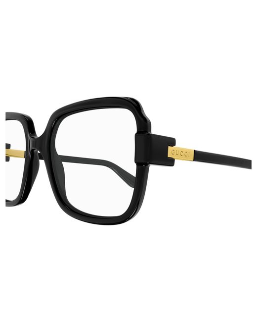Gucci Black Gg1433O 001 Optical Frames Injected Transparent Squared