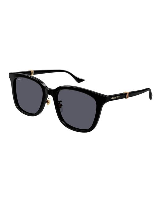 Gucci Black Gg1498Sk 001 Sunglasses Acetate Squared for men