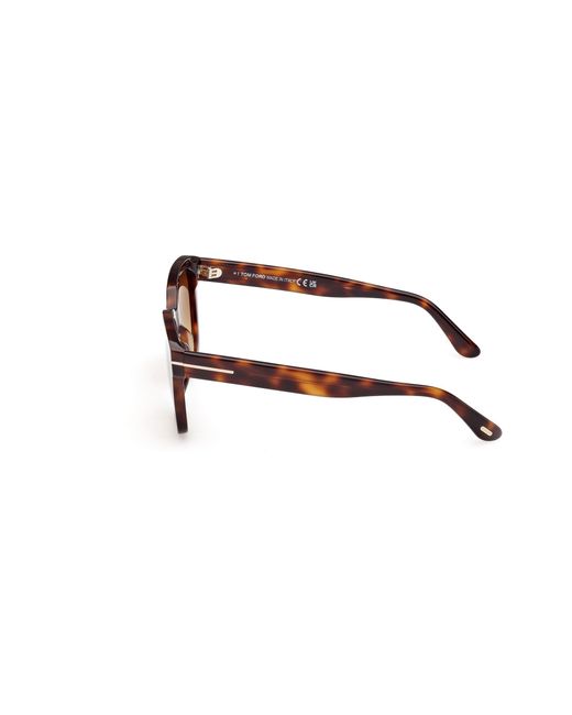 Tom Ford Black Ft1216 Haylay 53F Sunglasses Acetate Squared Normal