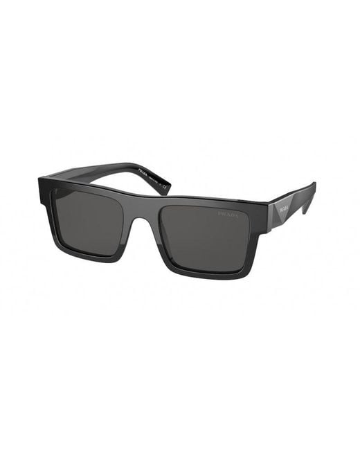 Prada Black Pr 19Ws 1Ab5S0 Sunglasses Acetate Squared Normal for men