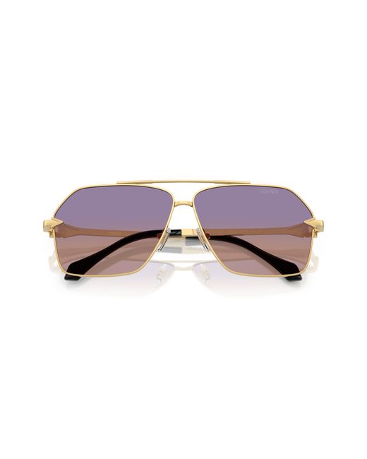 Versace Black Ve2284 1002El Sunglasses Metal Pilot Normal Shaded for men