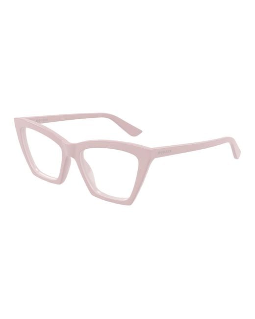 McQueen Black Am0536O 004 Optical Frames Acetate Transparent Cat Eye