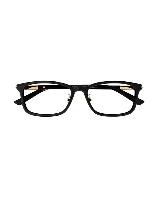 Gucci Black Gg1506Oj 001 Optical Frames Acetate Transparent Squared