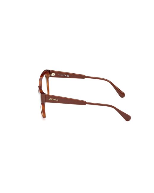 MAX&Co. Black Mo5116 052 Optical Frames Injected Round Normal