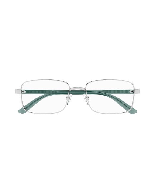 Gucci Black Gg1586O 006 Optical Frames Metal Transparent Squared for men
