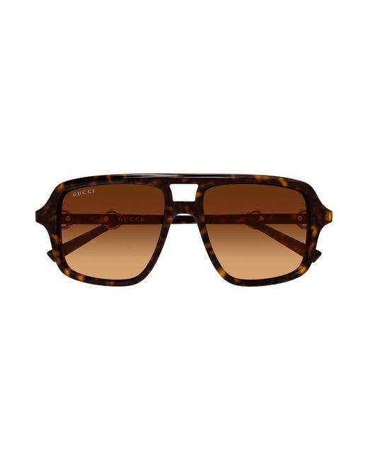 Gucci Black Gg2052S 008 Sunglasses Acetate Pilot