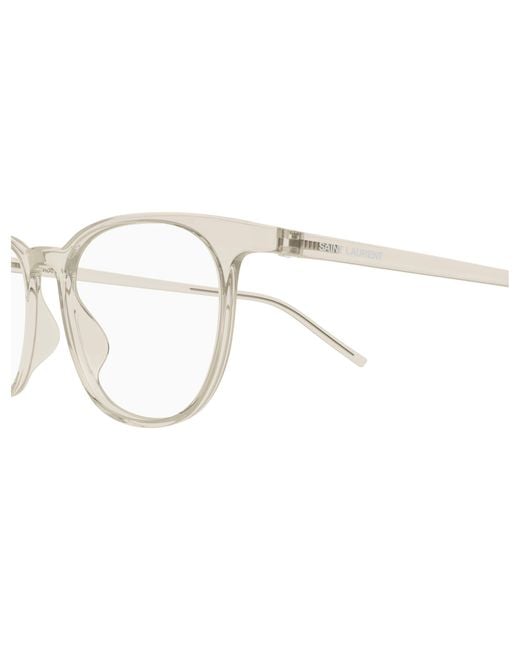 Saint Laurent Black Sl 884 004 Optical Frames Bio-Injected Transparent Round