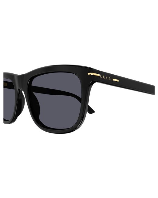 Gucci Black Gg1444S 001 Sunglasses Acetate Squared for men