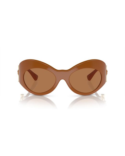 Versace Black Ve4462 544773 Sunglasses Plastic Copper Geometric Normal