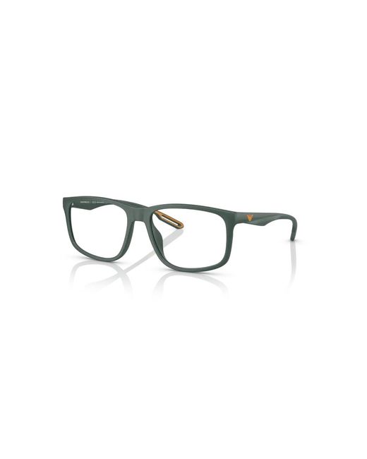 Emporio Armani Black Ea3209U 5058 Optical Frames Injected Transparent Squared Normal for men