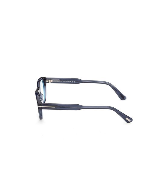 Tom Ford Black Ft6121-B 090 Optical Frames Acetate Round Normal for men