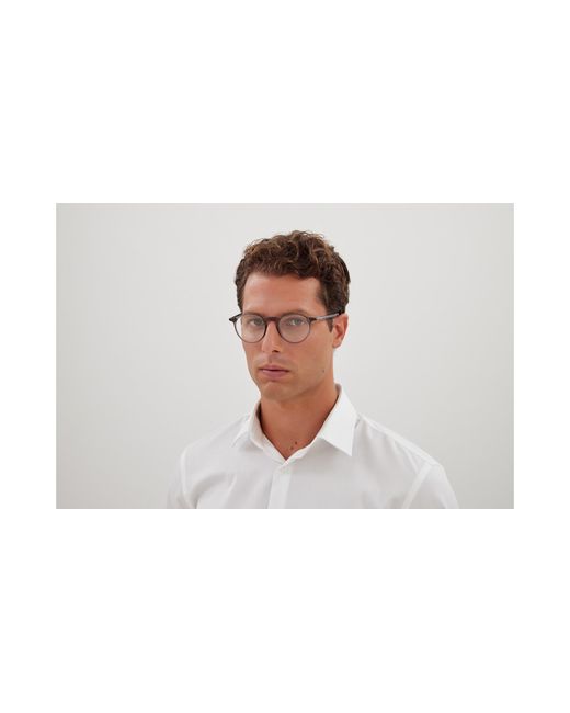 Montblanc Black Mb0329O 002 Optical Frames Transparent Round for men
