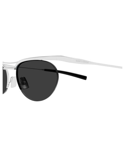Saint Laurent Black Sl 862 002 Sunglasses Metal Round