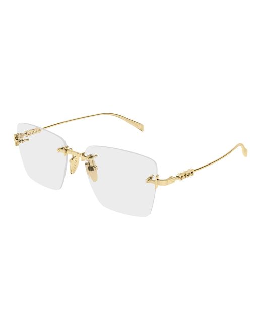 Gucci Black Gg1938O 001 Optical Frames Metal Transparent Squared