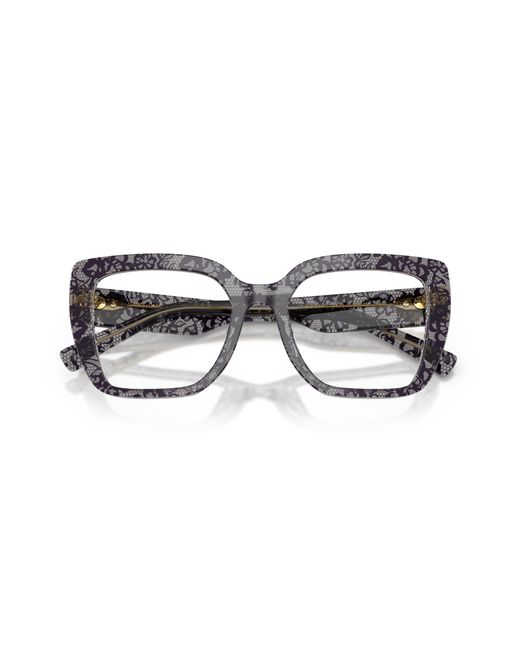 Dolce & Gabbana Black Dg3441 3471 Optical Frames Acetate Transparent Squared Normal