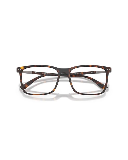 Giorgio Armani Black Ar7122 6417 Optical Frames Nylon Transparent Squared Normal for men