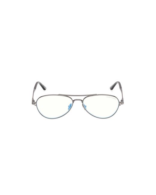 Tom Ford Black Ft6128-B 008 Optical Frames Metal Pilot Normal for men