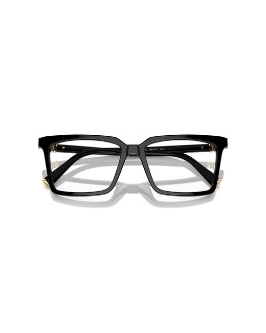 Miu Miu Black Mu 08Xv 16K1O1 Optical Frames Acetate Transparent Squared Normal