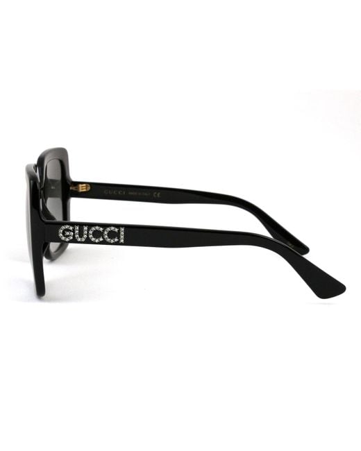 Gucci Black Gg0418S 001 Sunglasses Plastic Squared Normal