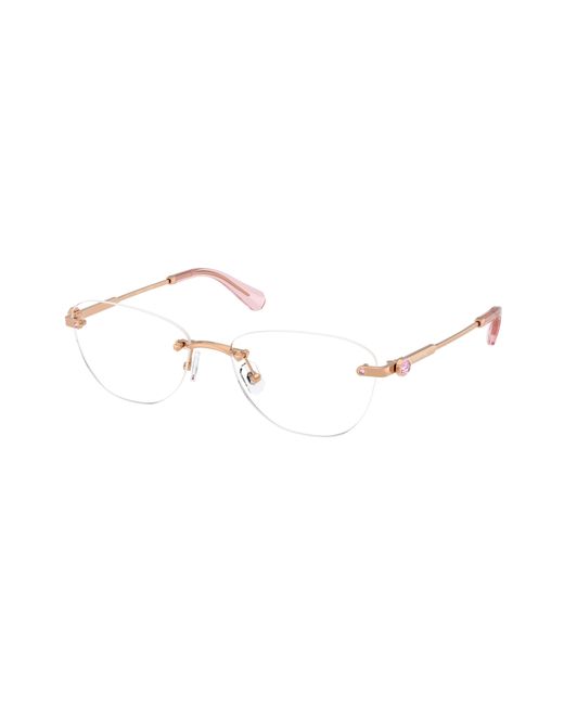 Swarovski Black Sk1035D 4014 Optical Frames Metal Round Normal