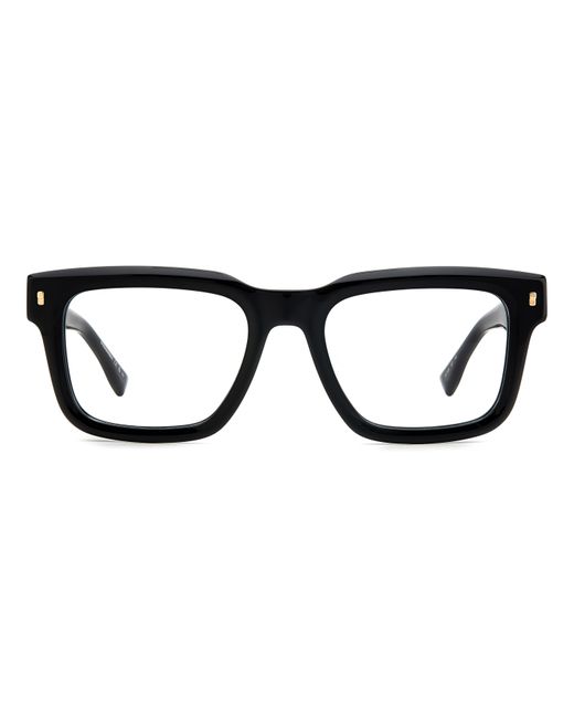 DSquared² Black D2 0090 807 Optical Frames Plastic Squared for men