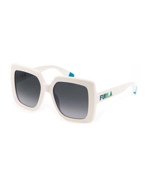 Furla Black Sfu685 03Gf Sunglasses Acetate Squared Normal Shaded