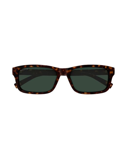 Gucci Black Gg1986Sa 002 Sunglasses Injected Squared for men