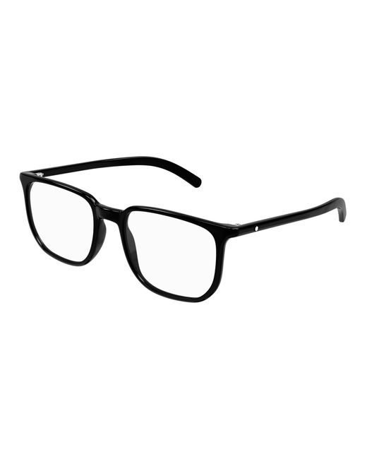 Montblanc Black Mb0418Oj 001 Optical Frames Transparent Squared for men
